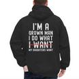 Dad Father I'm A Grown Man I Do What My Daughters Want Men's Hoodie Back Print
