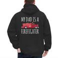 My Dad Is A Firefighter Men's Hoodie Back Print