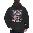 My Dad Gets Mad At Me But I'm Literally Him As A Girl Men's Hoodie Back Print