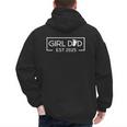 Dad Of Girl Est 2025 Logo Dad Father Daddy Girl To Be 2025 Men's Hoodie Back Print Dad Of Girl Est 2025 Logo Dad Father Daddy Girl To Be 2025 Men's Hoodie Back Print