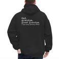 Dad Grandpa Great Grandpa Fathers Day Great Grandpa Men's Hoodie Back Print