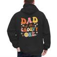 Dad Of The Groovy One 1st Birthday Pregnancy Announcement Men's Hoodie Back Print