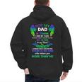 For My Dad In Heaven Touching Tribute For Passed Away Father Men's Hoodie Back Print