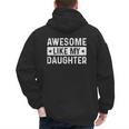 Dad Idea Awesome Like My Daughter Men's Hoodie Back Print