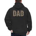 Dad Leopard Print Fathers Day Men's Hoodie Back Print
