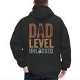 Dad Level Unlocked Father To Be New Daddy Men's Hoodie Back Print