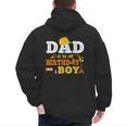 Dad Mom Of The Birthday Boy Kid Construction Matching Family Men's Hoodie Back Print
