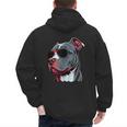 Dad Mom Cool Dog Sunglasses Pitbull Men's Hoodie Back Print