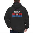 Dad And Mom Spider Family Matching Birthday Halloween Men's Hoodie Back Print