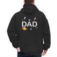 Dad Outer Space Birthday Party Family Boys Girls Men's Hoodie Back Print