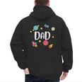 Dad Outer Space Galaxy Birthday For Family Men's Hoodie Back Print
