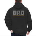 Dad Paddleboarder On SUP Paddle Board Dad Standup Paddling Men's Hoodie Back Print