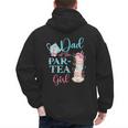 Dad Of The Par-Tea Girl Floral Tea Party Birthday Family Men's Hoodie Back Print