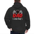 Dad Pit Crew Chief Racing Birthday Childs Party Fun Men's Hoodie Back Print