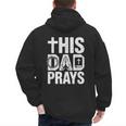 This Dad Pray Religious Vintage Father's Day Christian Daddy Men's Hoodie Back Print