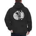 Dad Of Both Proud Football And Cheer Dad Men's Hoodie Back Print