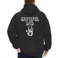 Dad Retro Distressed Grateful Dad Men's Hoodie Back Print