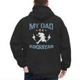 MY DAD IS A ROCKSTAR DADDY Father Sday Men's Hoodie Back Print