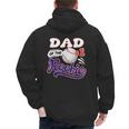 Dad Rookie Of Year 1st Birthday Baseball Theme Matching Men's Hoodie Back Print Dad Rookie Of Year 1st Birthday Baseball Theme Matching Men's Hoodie Back Print