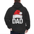 Dad Santa Christmas Family Matching Pajamas Papa Xmas Father Short Sleeve Men's Hoodie Back Print