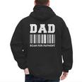 Dad Scan For Payment Barcode Father's Day Men's Hoodie Back Print