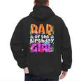 Dad Under Sea Birthday Party Girls Ocean Sea Animals Themed Men's Hoodie Back Print