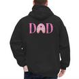 Dad Of The Sweet One Birthday Donut Girl 1st Birthday Men's Hoodie Back Print