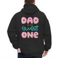 Dad Of Sweet One First Birthday Matching Family Donut Theme Men's Hoodie Back Print