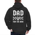 Dad Two The Bone Skeleton Hand 2nd Birthday Boy Girl Men's Hoodie Back Print Dad Two The Bone Skeleton Hand 2nd Birthday Boy Girl Men's Hoodie Back Print