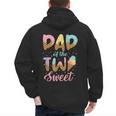Dad Of The Two Sweet Birthday Girl Ice Cream Lovers 2nd Men's Hoodie Back Print