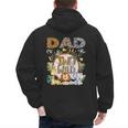 Dad Of The Two Wild Animal Safari 2Nd Birthday Party Men's Hoodie Back Print