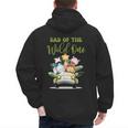 Dad Of The Wild One 1st Birthday Safari Family Matching Men's Hoodie Back Print