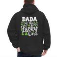 Dada Of The Lucky One First Birthday St Patrick's Day Men's Hoodie Back Print