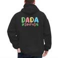 Dada Saurus Kids Dinosaur Birthday Party Family Matching Men's Hoodie Back Print