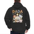 Dada Of The Wild One 1St Birthday Safari Jungle Animals Men's Hoodie Back Print