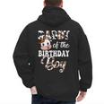 Daddy Of The Birthday Boy Cow Farm 1St Birthday Boy Men's Hoodie Back Print Daddy Of The Birthday Boy Cow Farm 1St Birthday Boy Men's Hoodie Back Print