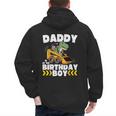 Daddy Of The Birthday Boy Dinosaur Construction Worker Truck Men's Hoodie Back Print