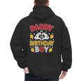 Daddy Of The Birthday Boy Shirt Matching Dad Son Family Bday Men's Hoodie Back Print
