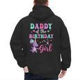 Daddy Of The Birthday For Girl Dinosaur T-Rex Party Family Men's Hoodie Back Print