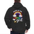 Daddy Of The Birthday Girl Rainbow B-Day Matching Family Men's Hoodie Back Print Daddy Of The Birthday Girl Rainbow B-Day Matching Family Men's Hoodie Back Print