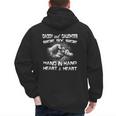 Daddy Daughter Fist Bump Matching Father's Day Best Dad Men's Hoodie Back Print