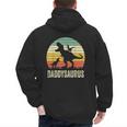 Daddy Dinosaur Daddysaurus 2 Kids For Dad Men's Hoodie Back Print
