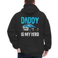 Daddy Is My Hero Police Toddler Police Officer Cop Boys Kids Men's Hoodie Back Print