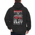 Daddy Of Mr Two Fast Two Fast 2 Curious 2nd Birthday Men's Hoodie Back Print