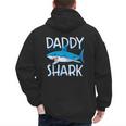 Daddy SharkShirt Fathers Day Family Matching Dad Men's Hoodie Back Print