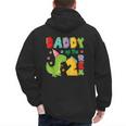 Daddy Of The Two Rex 2Nd Birthday Boy Dinosaur T-Rex Men's Hoodie Back Print