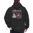 Daddy In a Winter Onederland Birthday Girl Christmas Tree Men's Hoodie Back Print