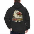 Daddysaurus Shirt T-Rex Dad Dinosaur Men's Hoodie Back Print
