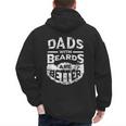 Dads With Beards Are Better Distressed Men's Hoodie Back Print