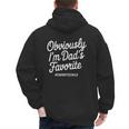 Dads Favorite Son Daughter I'm Dad's Favorite Men's Hoodie Back Print Dads Favorite Son Daughter I'm Dad's Favorite Men's Hoodie Back Print